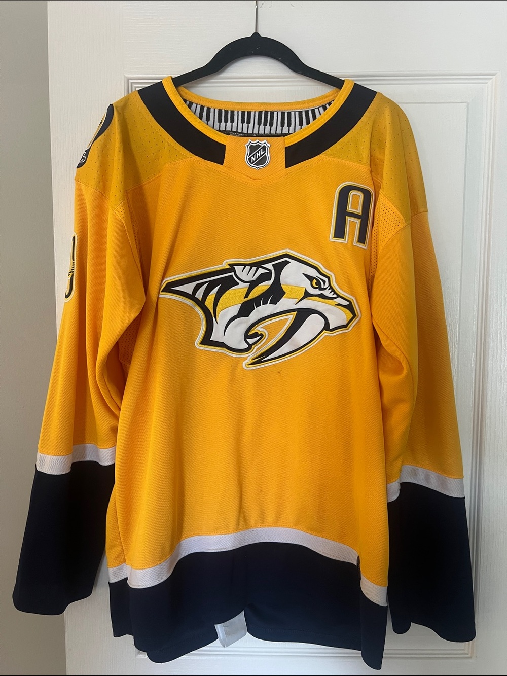 adidas Nashville Predators Yellow & Navy Men's Hockey Sweater